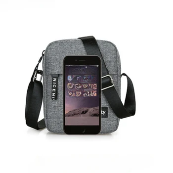 حقيبة كتف نايلون للرجال بلون سادة حقيبة كروس كاجوال وعصرية حقيبة ريترو أوروبية وأمريكية 4