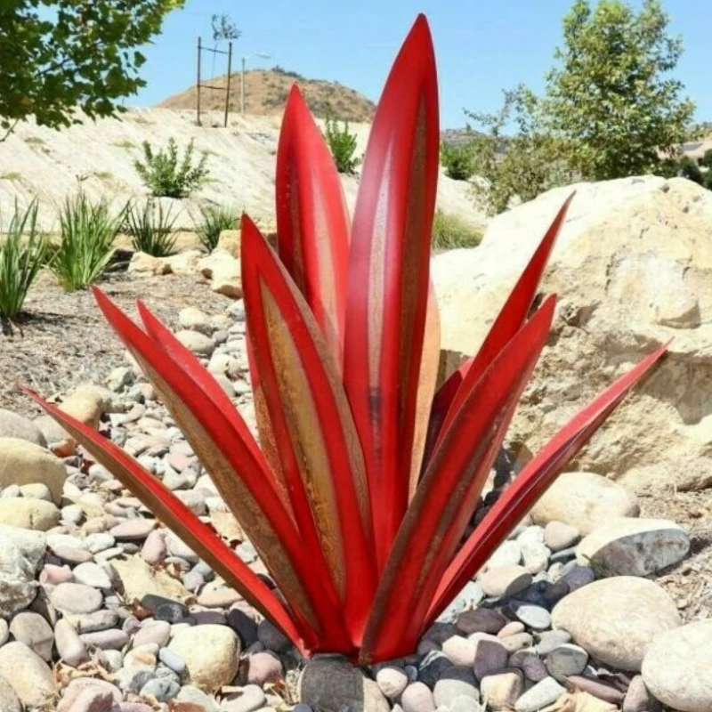 Rustic Metal Agave Sculpture 4