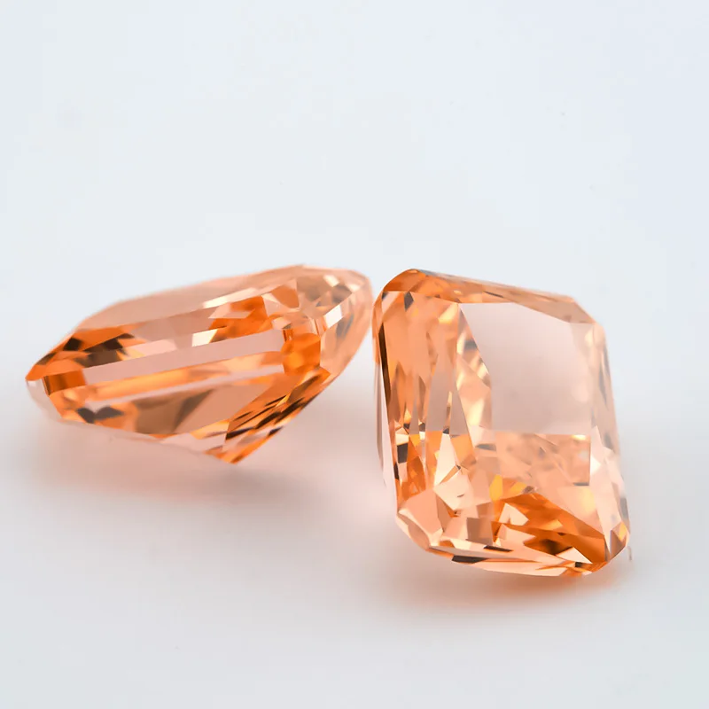 

Size 6x8mm 7x9mm 09#Morganite Color Octangle Radiant Crushed Ice Cut CZ Stone 5A Zircon Loose Cubic Zirconia Synthetic Gemstone