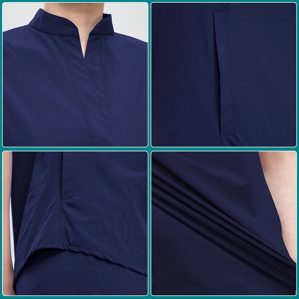 Hospital Clothing Female Scrubs Workwear Elastic Spandex Clinic Suit Breathable Cloth Operating Room Doctor Wear Nursing Uniform medical uniform