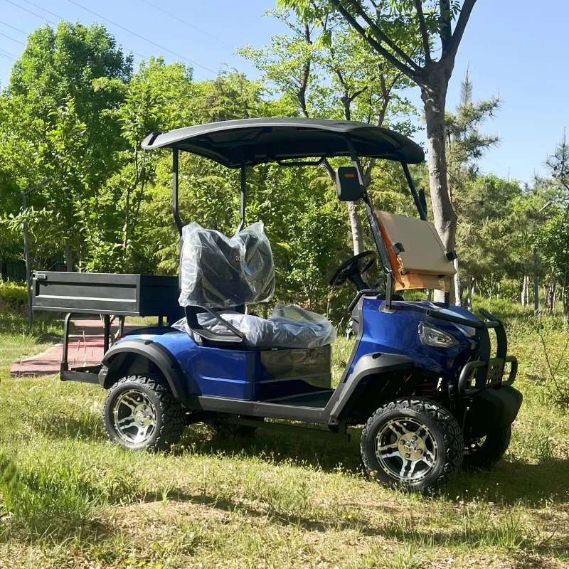 

72v Lithium Battery 2-seat Golf Cart with Cargo Box Utility Vehicle Electric Resort Style off-road Vehicle Electric Buggy Golf