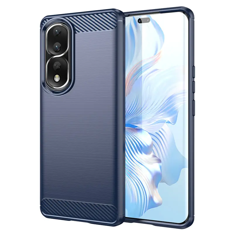 

Honor 80 Pro 5G Case Soft Bumper Shockproof Silicone TPU Carbon Fiber Skin Soft Back Cover Case for Honor 80 Pro Honor80Pro 5G