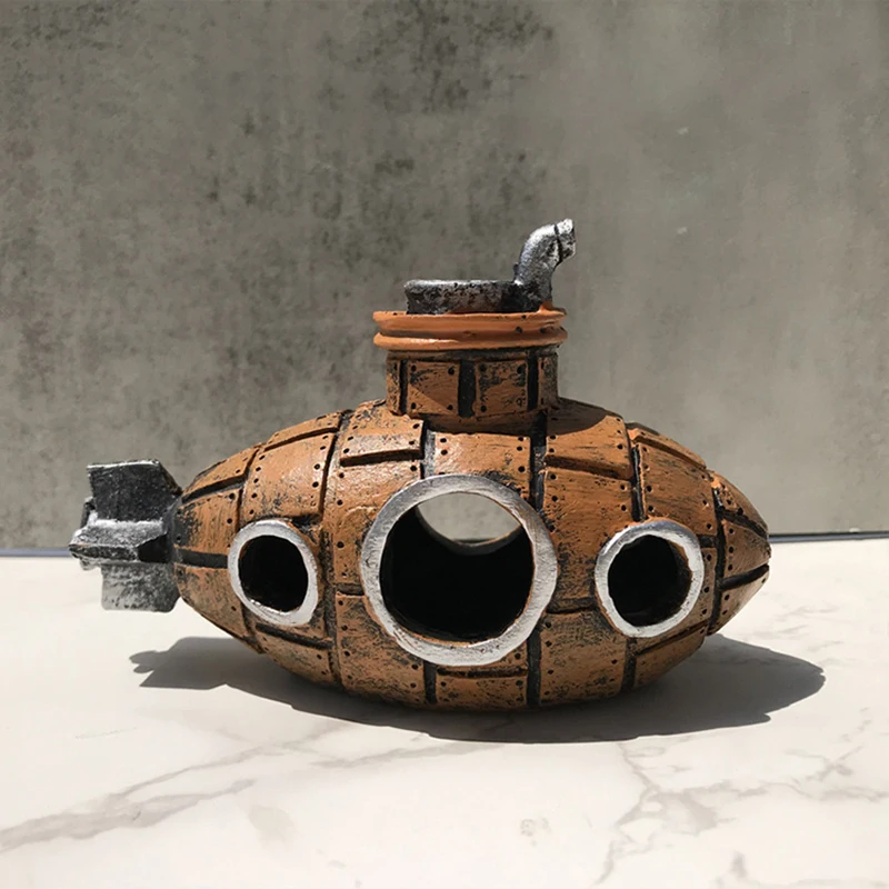Fish Tank Aquarium Decorative Housing Ornaments Submarine Fish Tank Landscaping Breeding House Spawning 1 PC Random Color fish tank ornaments fish tank decorations aquarium ornaments mini landscape ornaments
