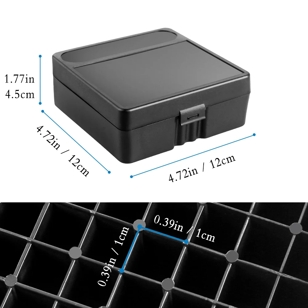 Ammo Storage Box .38super 7.62x39 .223 9mm 100/50 Rounds Bullet Box for Outdoor Hunting Shooting Sports