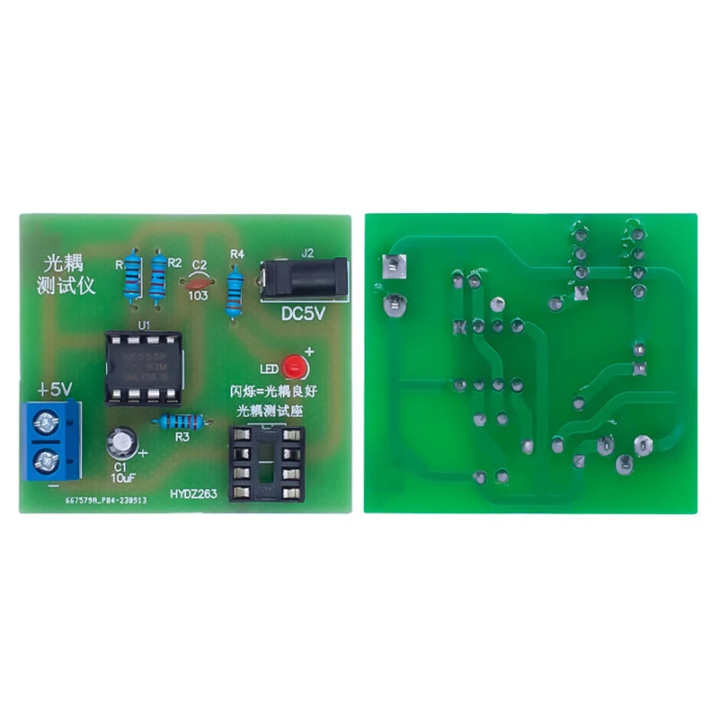 Optocoupler Tester Kit Board Practice Welding DIY Electronic Product Spare Training Assembly Parts
