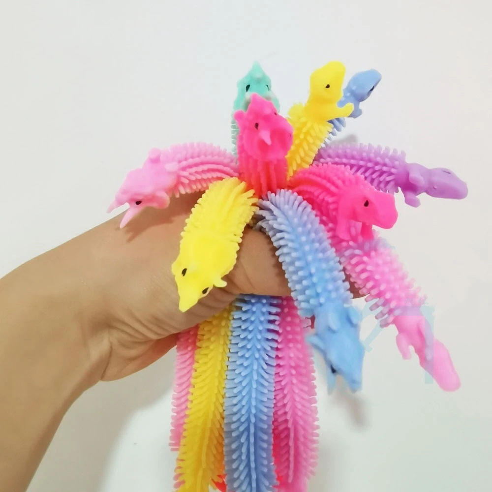 Pink String Worm Monkey Noodle Fidget Toy for Stress Relief