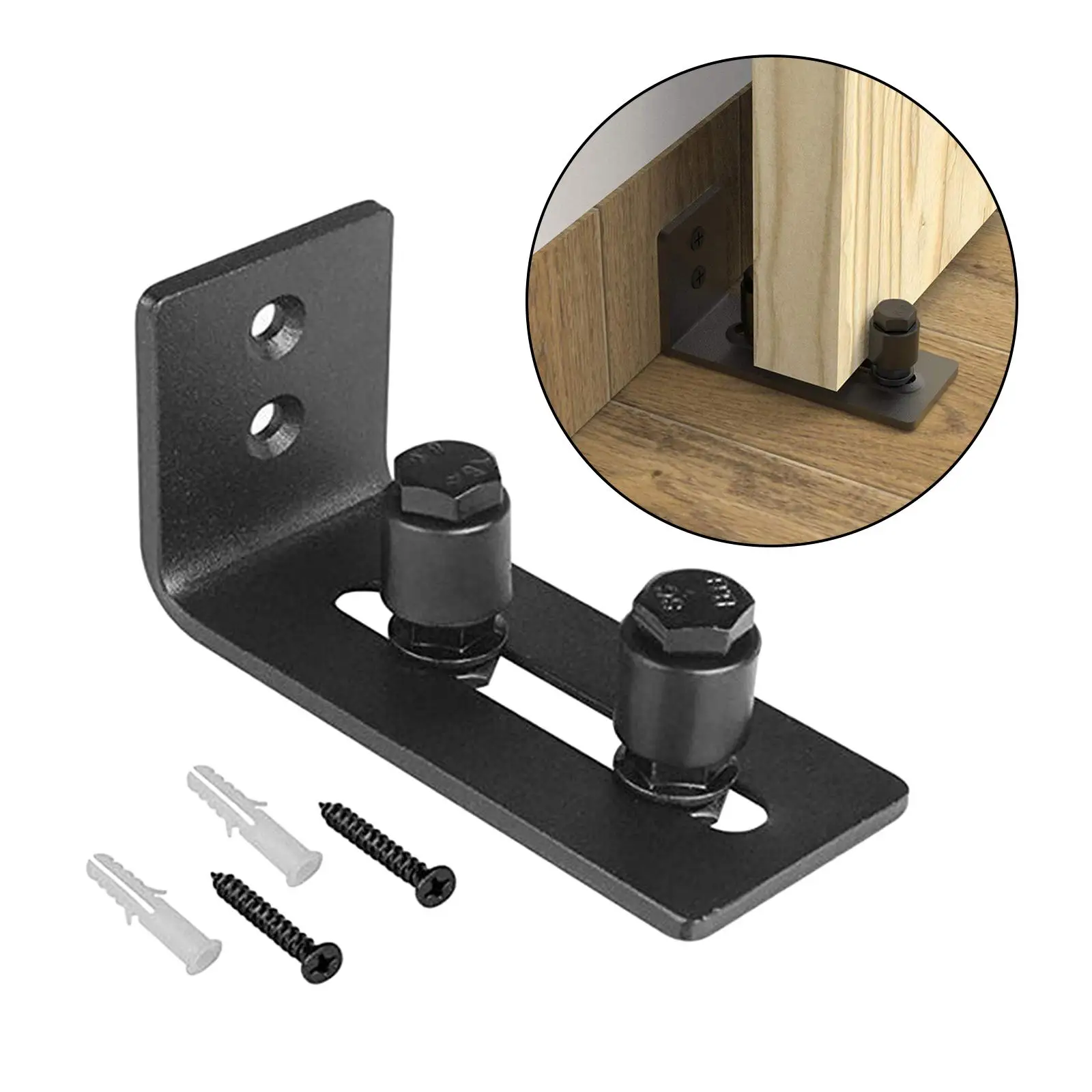 Smoothly Sliding Barn Door Bottom Guide Adjustable Floor Guide Roller