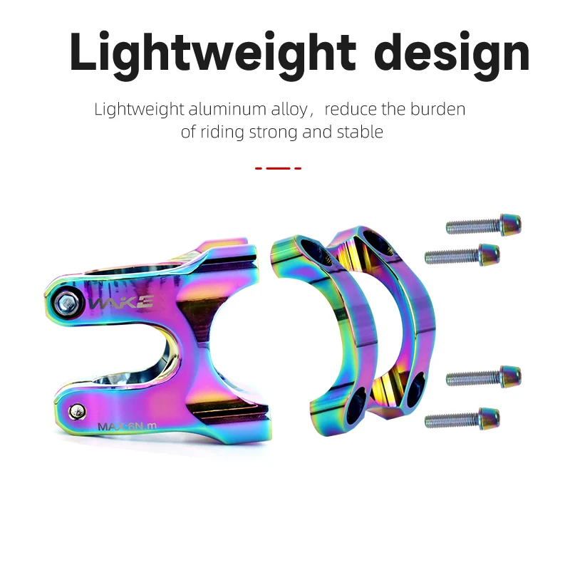 Bicycle Stem Wake Mtb Power Stem Road Bike Mountain Bicycle Bridge Short Power 31.8mm 35mm Road Handlebar Table Adjustable Stem Riser Cycling