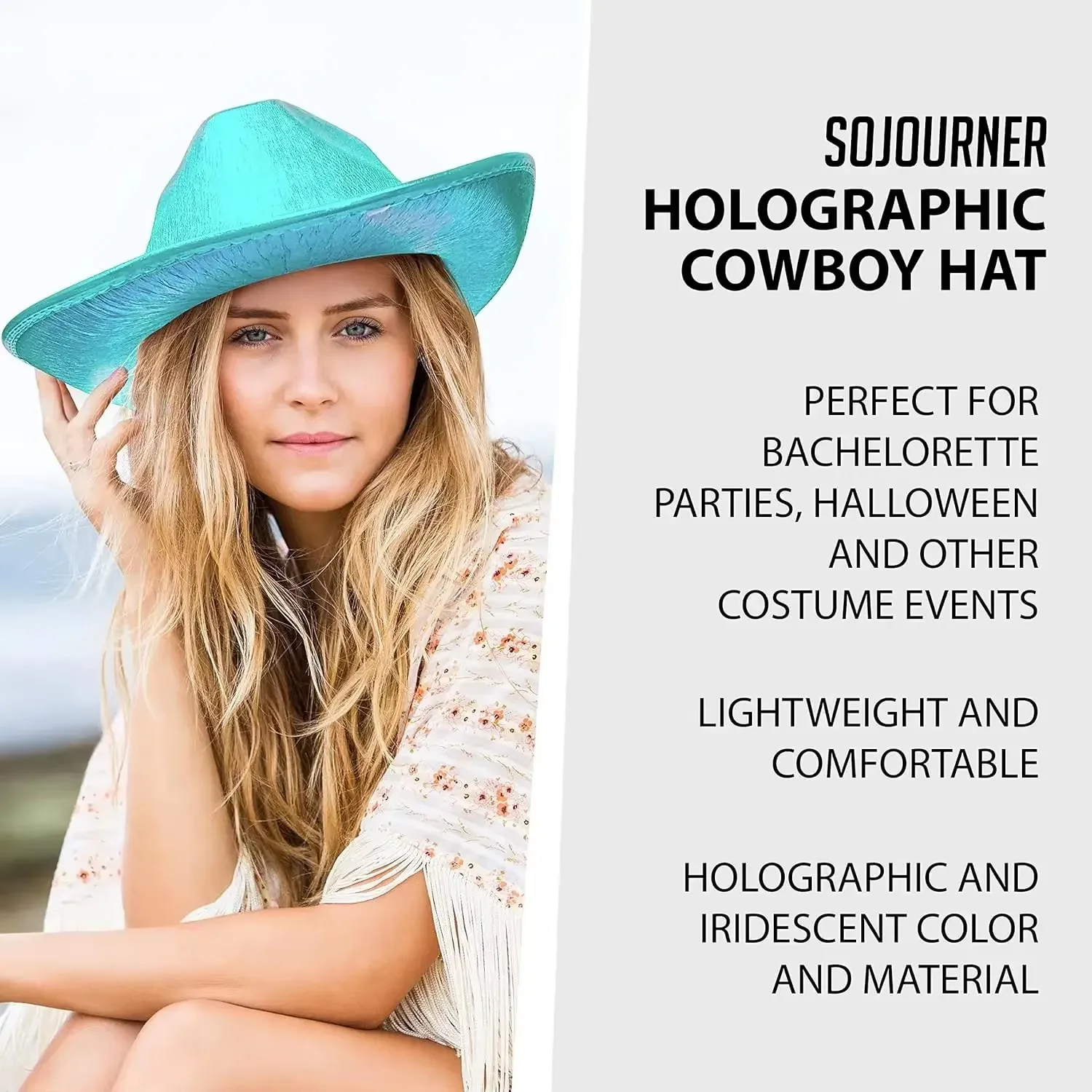 Lights Cowboy Cowgirl Hat with LED Light Up Cap Luminous Western Cowboy Hat Pearlescent Cowgirl for Dancing Party Dress Up party hat carnival hat neon hat fluorescent hat cowboy doll hat