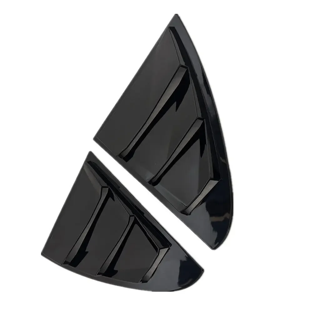 Benz C-Class W205 2015-Car Rear Louver Window Side Shutter Cover Trim Sticker Vent Scoop ABS Carbon Fiber Accessories