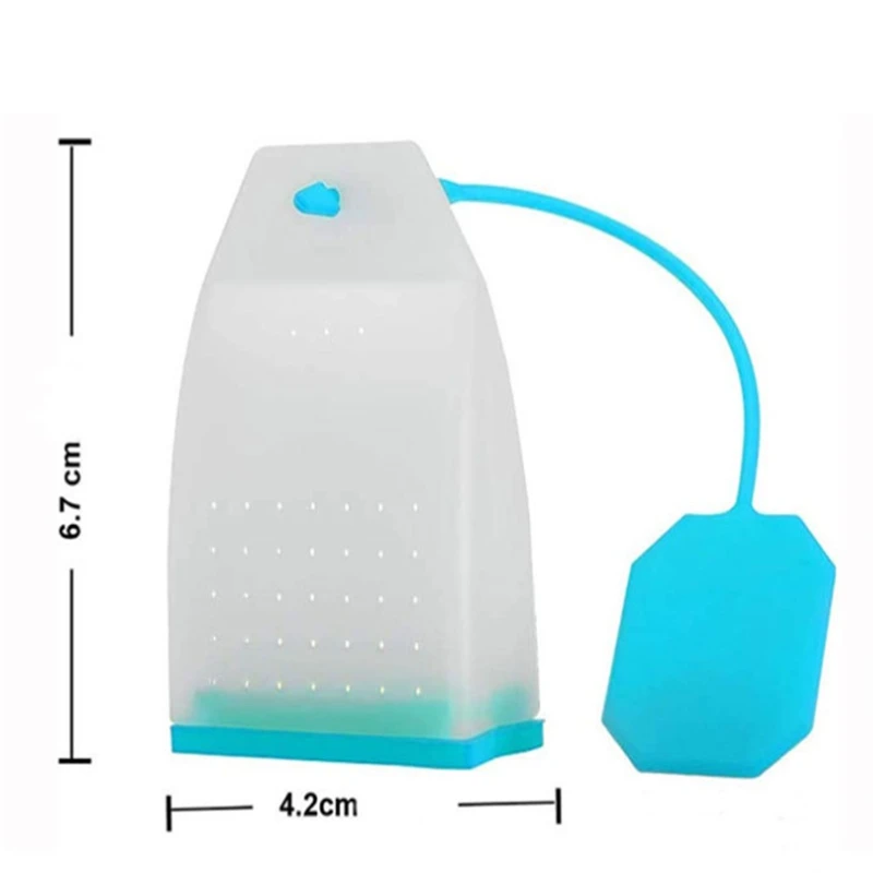 Description Picture 2 of item20PCS Creative Square silicone Tea Infuser Tea bag Strainer