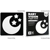 Montessori Baby Visual Stimulation Cards High Contrast Flash Card Infant Visual Early Education Learning Toys For Newborn Gifts 4