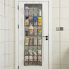24/28 grid wall mounted miscellaneous shoe organizer fabric closet bag storage rack mesh bag hanging on door fabric box 3