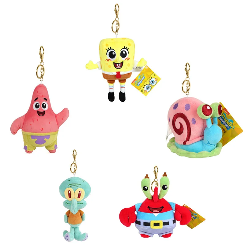 

Disney Sponge Baby Stuffed toy Pie Star Octopus Brother Snail Crab Plush Pendant Decoration Accessories Children's Birthday Gift