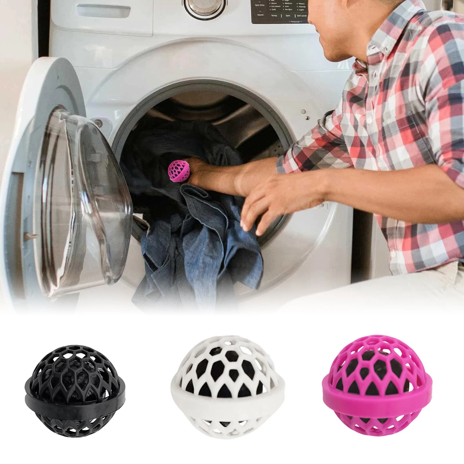 

Backpack Cleaning Ball Purse Clean Ball Removing Dirt Dust Debris Hair Multicolored Reusable Washable Cleaning Balls For Bags
