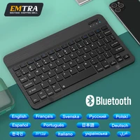 Bluetooth Wireless Keyboard For IOS Android Windows Tablet For iPad Air Mini Pro Spanish Korean Portugal Russian Polish Keyboard