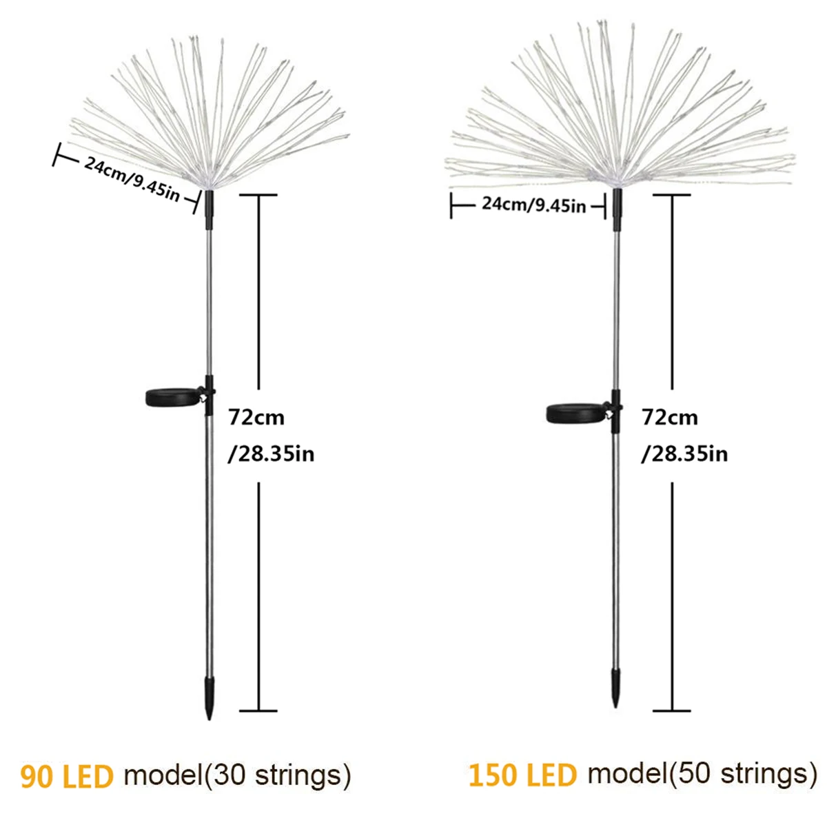 LEDs Outdoor Solar Lawn Lights Fireworks Patio String Lamps solar lights solar fireworks lights solar led lights garden lighting for Camping Christmas Party Garden Patio Terrace Decoration