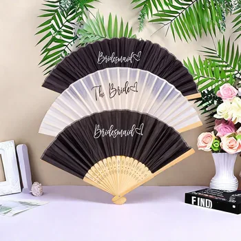 Ventagli Pieghevoli in Bambù per Sposa, Souvenir Nuziali, Decorazioni per Matrimoni, Forniture per Feste di Fidanzamento