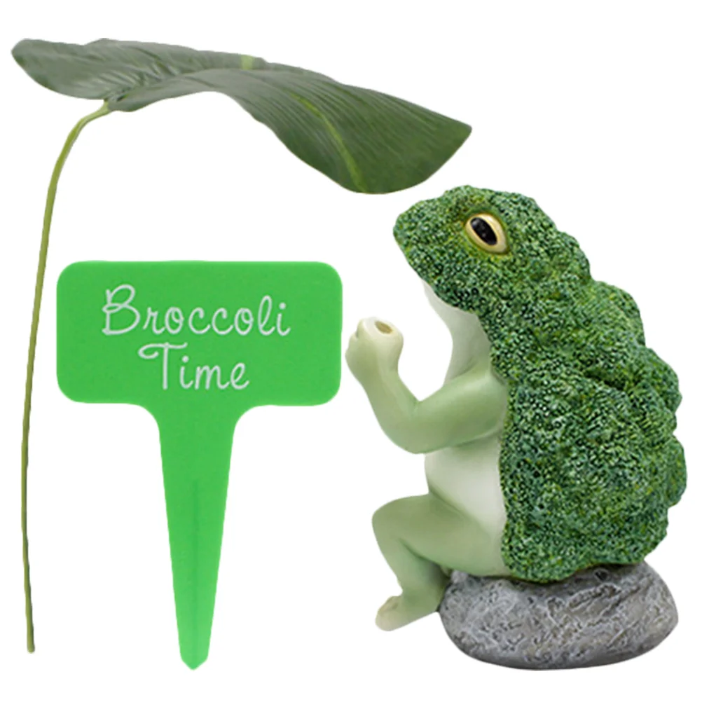 

Simulated Frog Ornament Out Door Decor Statue Small Flower Garden Sculpture Plastic Party Decorations Outdoor