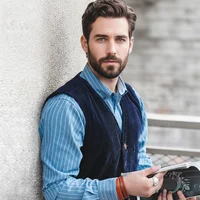 Gilets en velours côtelé vintage Maden, vêtements de travail décontractés à la française, veste de chasse, veste de travail, vêtements d'extérieur pour hommes pour le printemps et l'automne 3