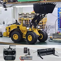 RTR E260L RC Hydraulic Loader 1/14 Radio Control Metal Heavy Duty Machine Car Construction Vehicle Quick Coupler Light Sound Toy 1