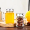 1Pc 40ml Mini Jam Honey Jar Portable Leakproof Coffee Milk Juice Bottle With Lid Home Party Bar Vodka Spirits Shot Glass 2