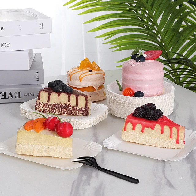 50/100pcs Rectangular Cake Tray White Paper Plate Disposable Dinner Plate  Paper Plate Cake Disposable Paper Plate