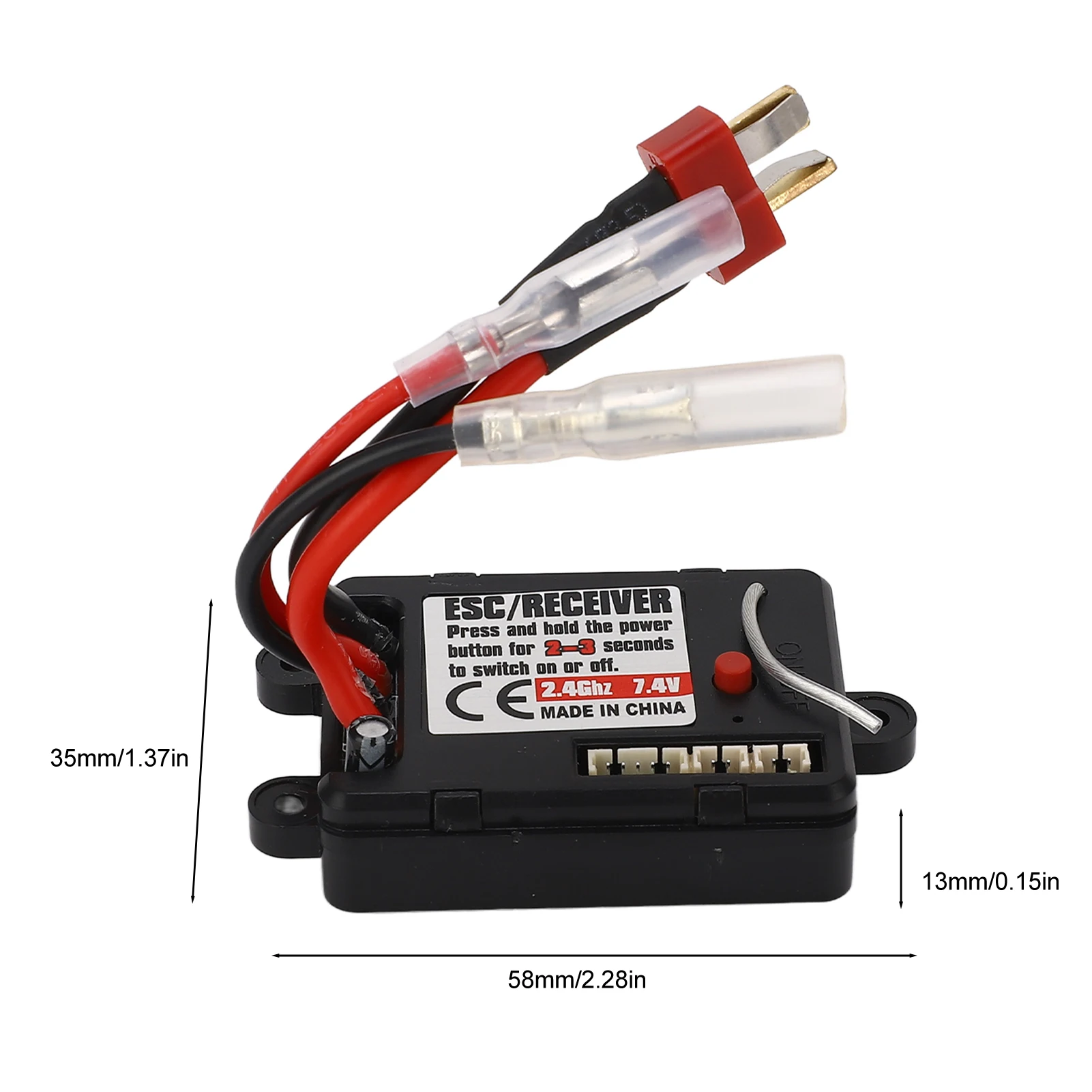 ESC kefetovaný 30A 2.4GHz 4CH vodotesný pre SCY 1/16 RC