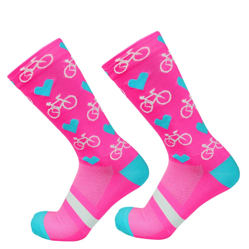 Professional Competition Compression Cycling Socks Men Women Road Bicycle Outdoor Racing Bike Sport Running Socks cycling socks compression socks