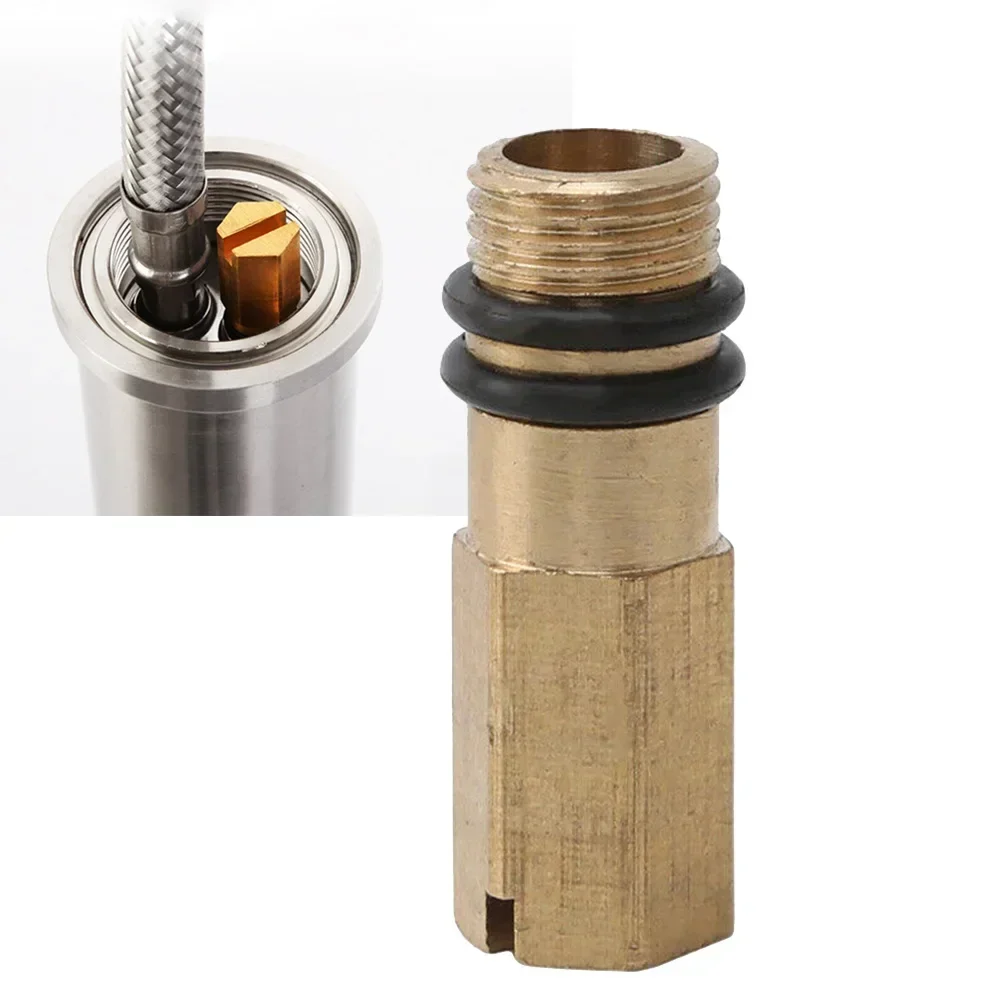 2 Tappi Otturatori In Ottone M10 Con Cacciavite - Per Ingressi Acqua Calda/Fredda