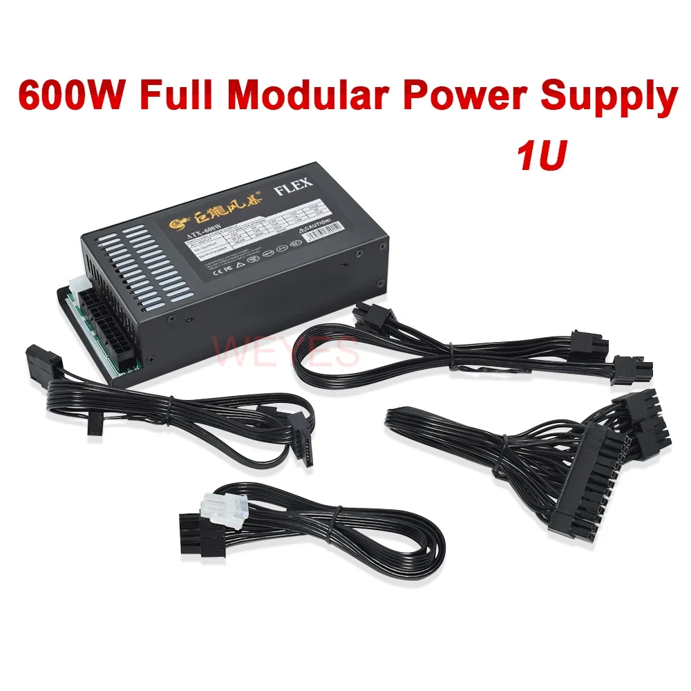 Completa Modular 1u Mini Itx Fonte de Alimentação 600w Novo Atx600w 400w Flex Atx Psu para K39 a4 s3 g5 Itx Mini Case Enp7660b