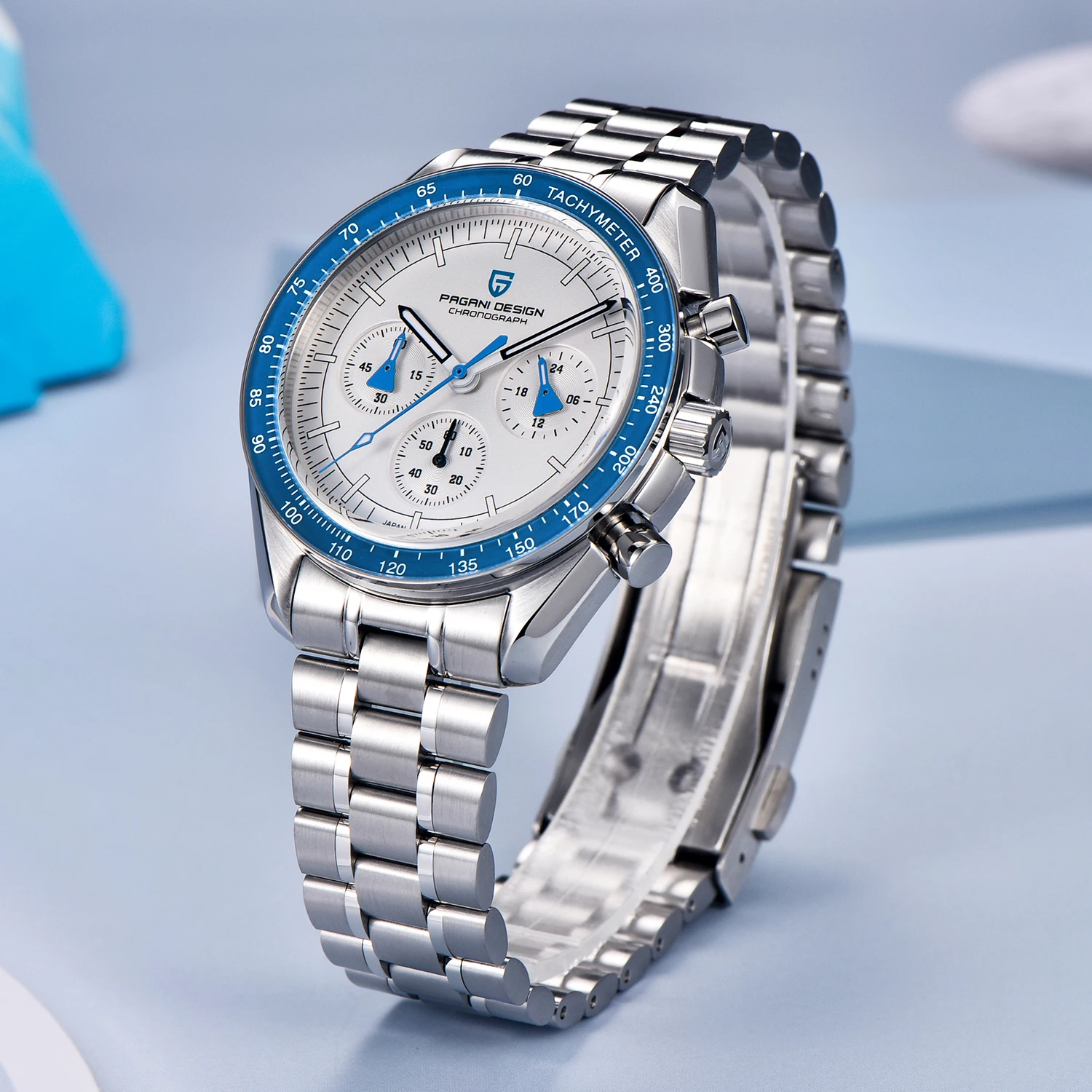 PAGANI DESIGN 2023 New Moon Mens Watches Top Brand Luxury Quartz Sports Watch For Men AR Sapphire Mirror Waterproof Reloj Hombre
