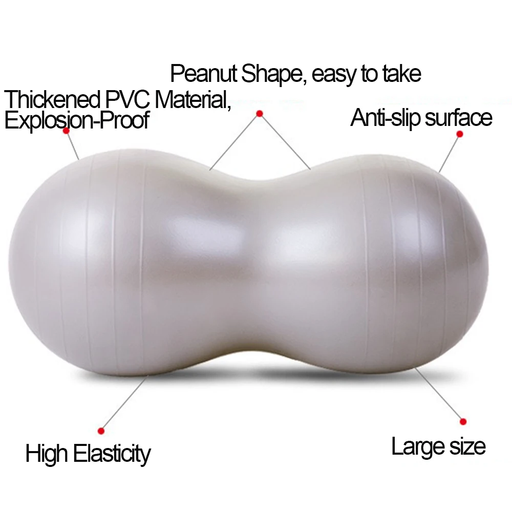 50x100 Cm Big Size Thicken Explosion-Proof PVC Yoga Peanut Ball Fitness Capsule Balls for Weight Loss Sports Exercise