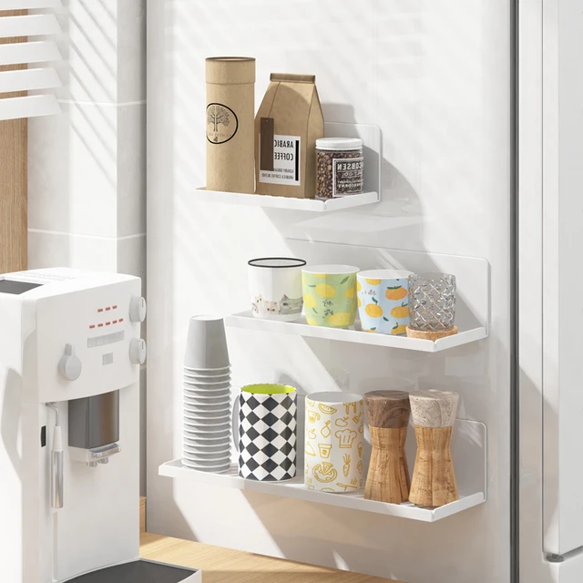 Jonsoon Mágnes Hűtőszekrény Polc Fűszer Tartó Mágneses Papírtartó Szervező Tároló Állvány Konyhai Fürdőszoba Kiegészítők - Image 2