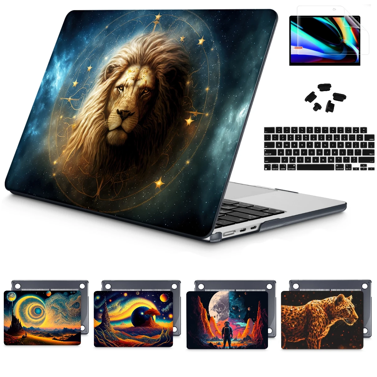 Capa Dura do Rei Leão para Macbook Air 13 m2 A2681 A2337 m1 Pro 14 15 16 A2485 A2780 A2338 A2251 A2779 2023 2023