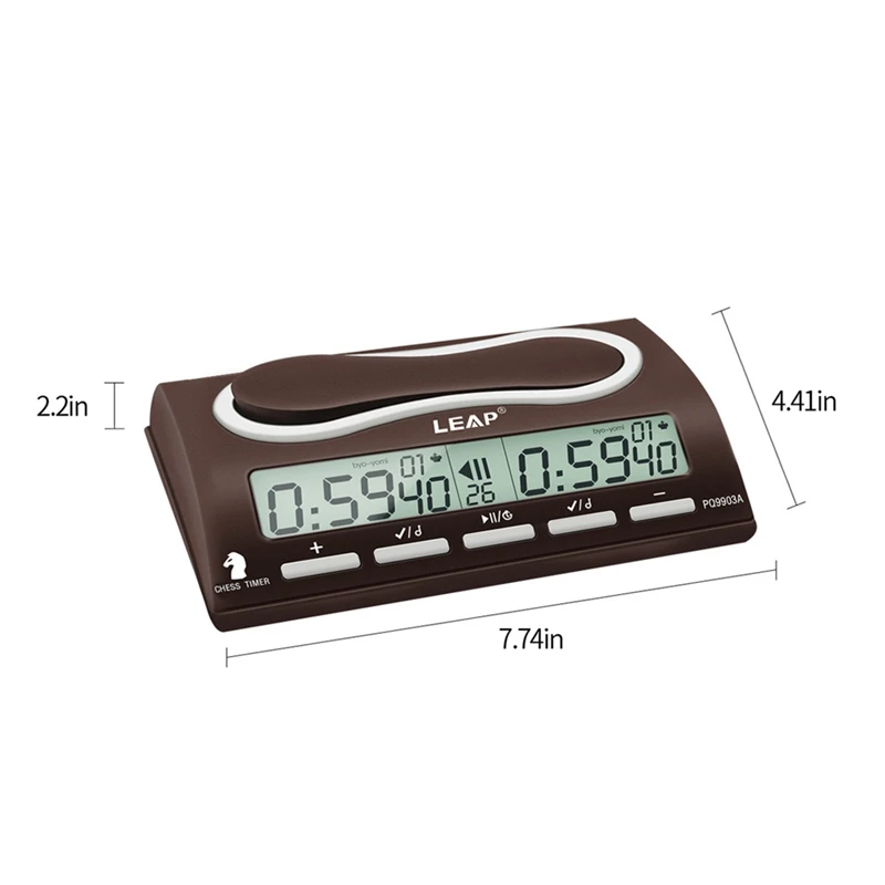 LEAP Chess Clock Advanced Digital Chess Timer with 7 Type 38 Timing Set Modes Clock Timer