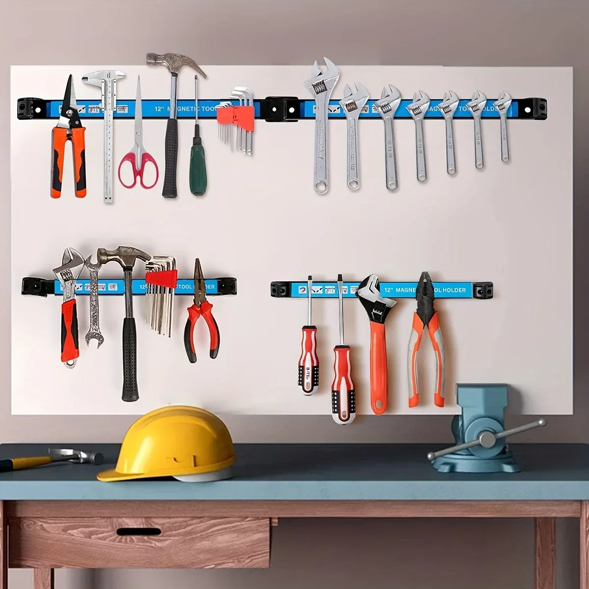18' Magnetic Tool Holder Heavy Duty Tool Bar, Space Saving Metal Organizer Rack Tool for Workshop Garage Home 3