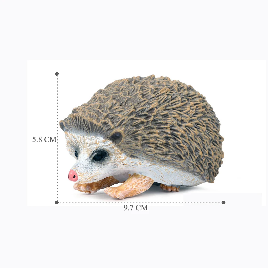 Wildlife Animal Figurines - Hedgehog & Spiny Anteater Desktop Décor Set
