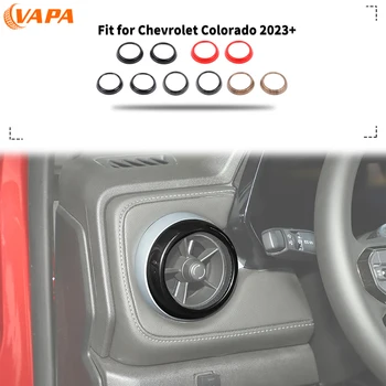 Car Center Console Air Conditioning Vent Trim Ring Both Sides Trim ABS Decorative Accessories Fit for Chevrolet Colorado 2023 Up 1