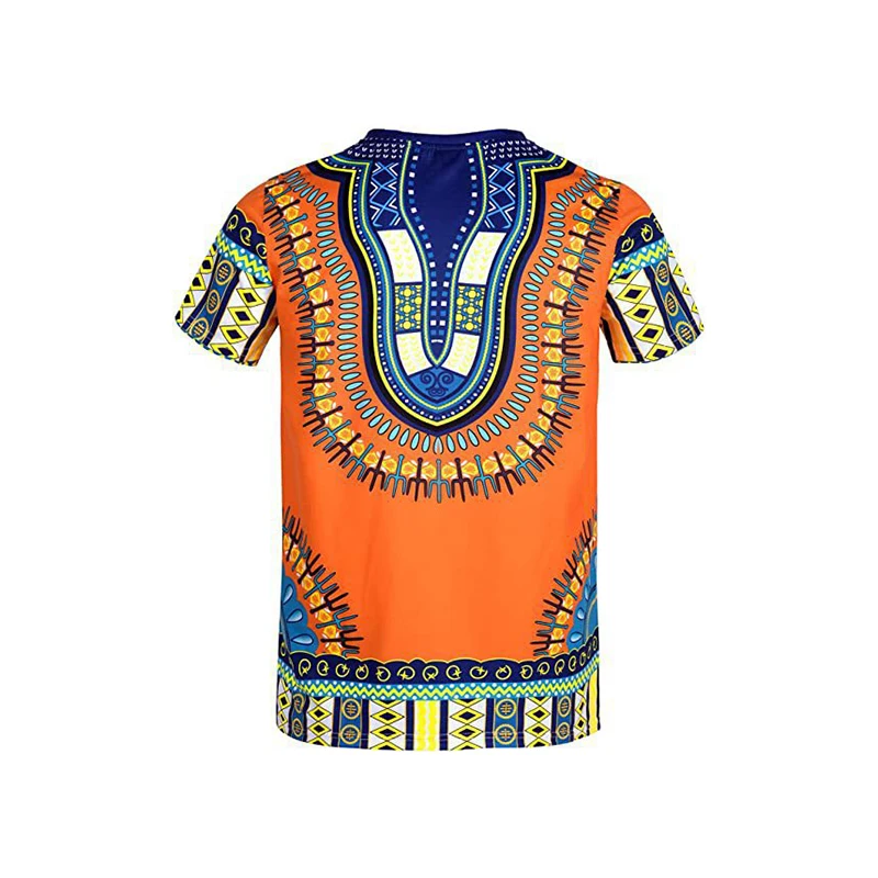 African Tribal Print Oversized Short Sleeve T Shirt