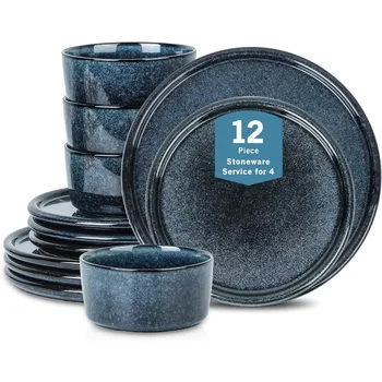 Midnight Stoneware Table Set 1