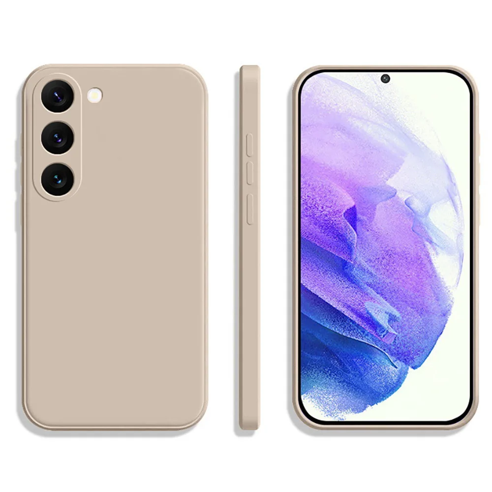 Luxurious Silicone Velvet-Feel Phone Case – Soft Back Cover