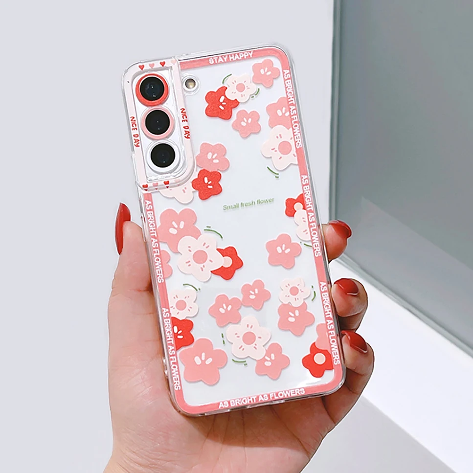 Luxury Phone Cases Samsung Galaxy S22 Ultra - Luxury Flower Cover Pattern  Soft - Aliexpress