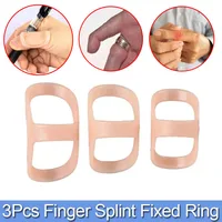 3Pcs Finger Splint Fixed Ring Adjustable Broken Finger Joint Stabilizer Finger Splint Bracket Protector Straightening Arthritis 1