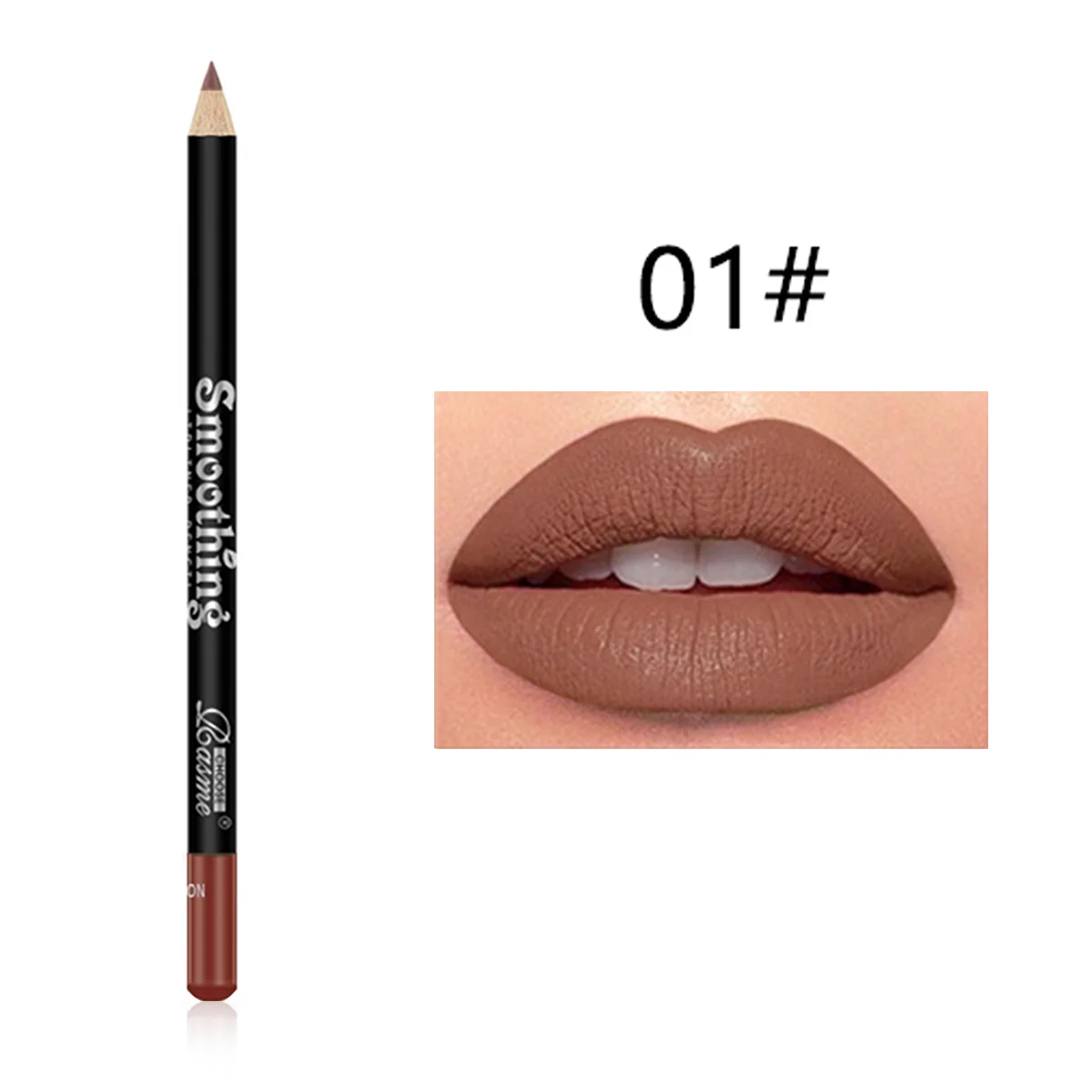 Matte moisturizing lip liner set durable waterproof non-decolorizing non-stick cup lip pencil set