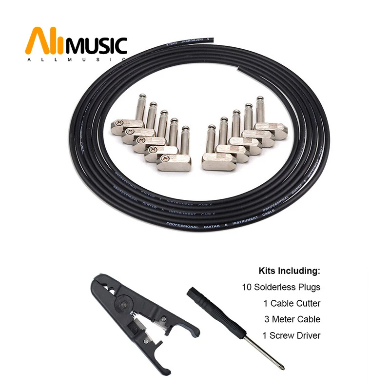 Allmusic Solderless Connections Design Guitar Cable Diy Guitar Pedal