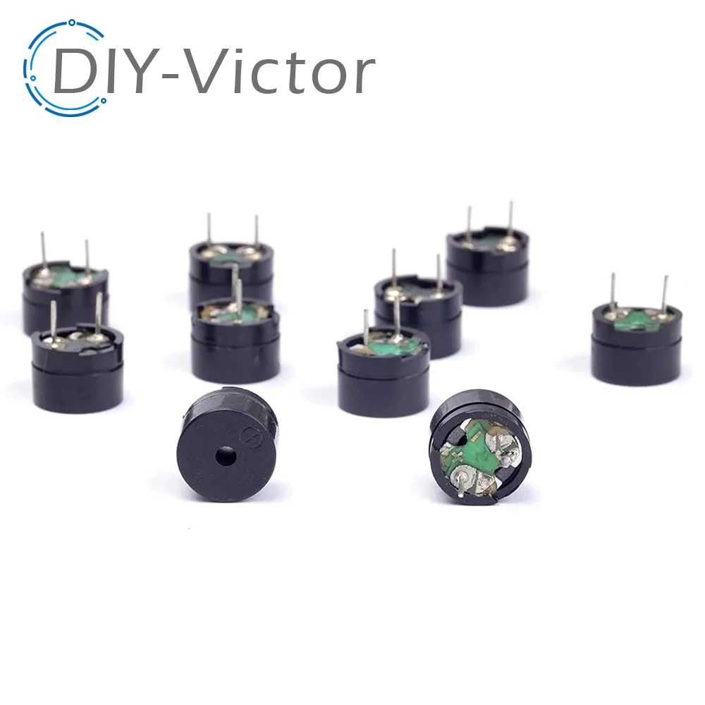 10Pcs 3V 5V 12V Active Buzzer 12095 Piezo Magnetic Long Continous Beep Tone Alarm Ringer 12085 Passive 16R Fit For Computers piezo buzzer