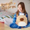 30cm Stuffed Plush Toys Fluffty Capybara Toy Animals Bathing Capybara Soft Doll Party Gift Office Desk Decoration Birthday 6