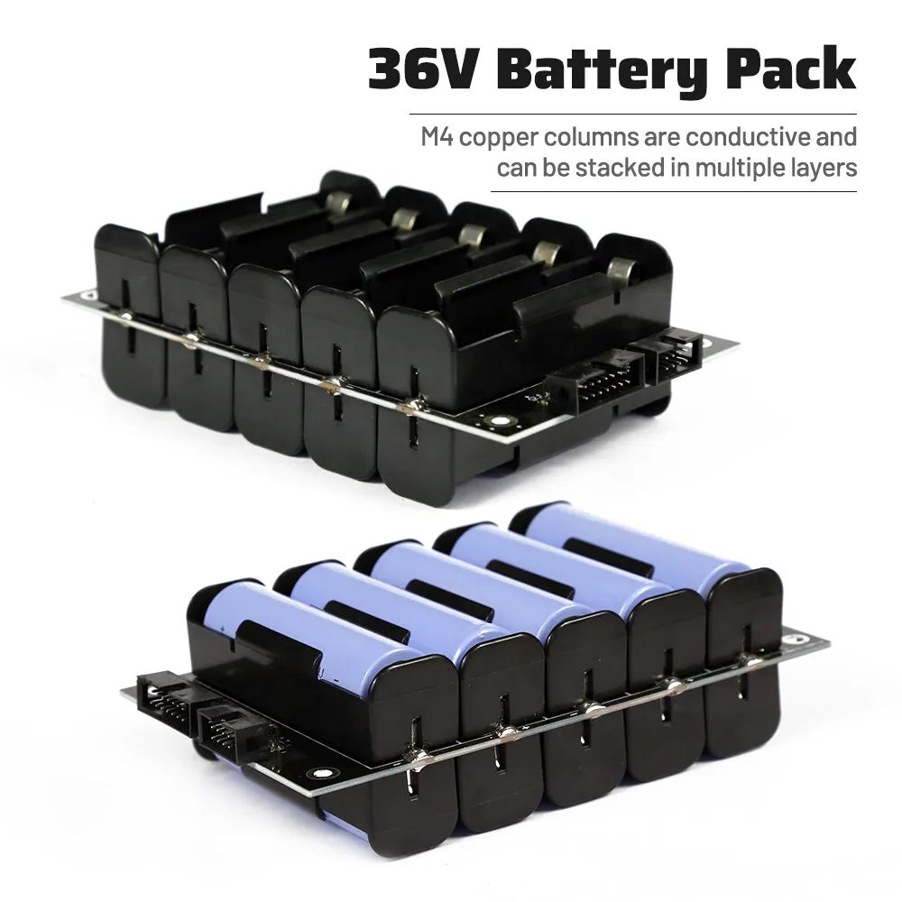 Custodia Porta Batterie 21700 10S1P Con BMS 25A/50A, Scatola Da Parete Per Alimentatore