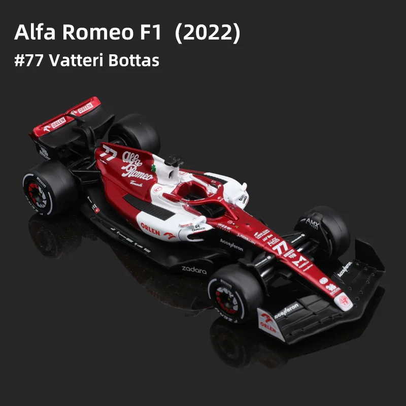 2022 Bburago Diecast 1:43 Car Alfa Romeo C42 Ferrari F1-75 RB18 Red Bull F1 Model Alloy Toy Formula One Car Collection Kid Gift 3